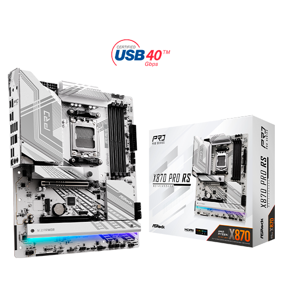 ASRock X870 PRO Motherboard ATX AM5 Socket DDR5